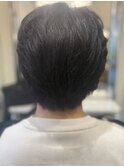 大人ショート　白髪ぼかし　 白髪染め　ハイライト30代40 代