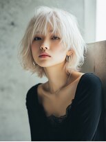 ロッソ 大橋店(Rosso) ホワイトブロンドのニュアンスボブ【大橋】