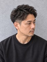 ラベルム バイ エーケー メンズ(La Belleme by AK for Men)&nbsp;アップバング×束感ニュアンスパーマ