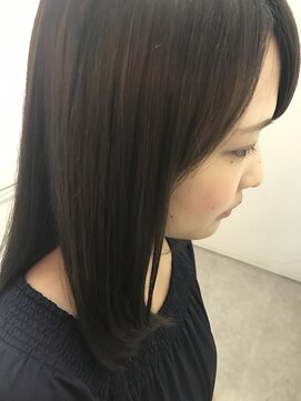 パティオンツー(PATIONN2) ブルーヴァイオレットワンカールセミロング流しバング
