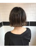 切りっぱなしラフボブ