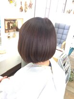 ヘアメイクガーベラ&nbsp;ツヤツヤショートボブ☆柔らかい縮毛矯正がいい感じ♪