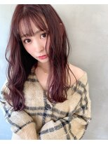 カームリーヘアー(calmLY HAIR) 前髪/アンブレラカラー/こなれミディ/イメチェン/ウェーブパーマ