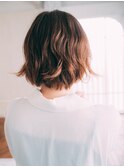 外ハネグラデーションボブ