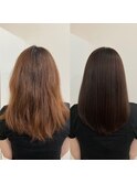美髪カラーヘアエステ　髪質改善