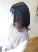 インナーカラーパープルアッシュ