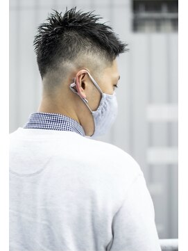 クレドガーデン 西新井店(CRED GARDEN) スキンフェード/ジェットモヒカン/黒髪バーバー刈り上げ/西新井