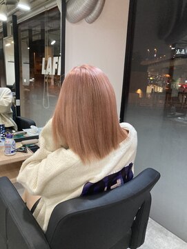 ラフ 難波店(LAFF) #黒髪#ボブルフ#ネビージュ#小顔#ワンレン