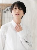 ≪mod's men≫長めバングがミントアッシュ★ビジカジショートL