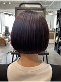 髪質改善丸みのあるボブスタイル