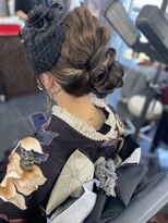 ヘア メイク エア コーディネーション&nbsp;成人式ヘアセット！ヘッドドレス！