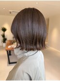 切りっぱなしボブ