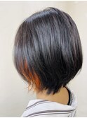 オレンジイヤリングカラー