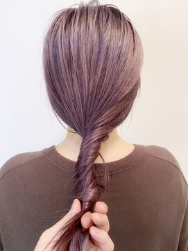 リノショアーズ 元町店(RINOSHORES) ハイトーンカラーブリーチ透き通る暗めピンクバイオレット
