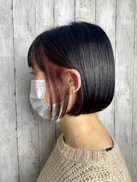 ビューティドレッセヤマノ 池袋パルコ(Beauty Dresse YAMANO) 【インナーカラー】ブリーチなし/インナーカラー/ボブ