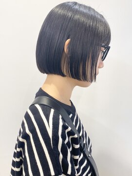 モリオフロムロンドン 松戸店(Morio from London) 【松戸　石山】黒髪ストレートミニボブぷつっとボブ