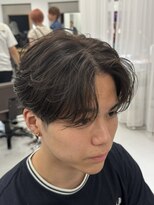 バース 梅田中崎町店(BIRTH)&nbsp;ニュアンスパーマセンターパート韓国メンズカットメンズパーマ