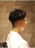 メンズカットメンズパーマニュアンスパーマフェードカット[立川]