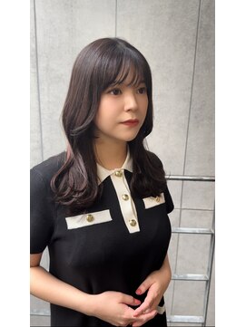 マイラ 銀座(myla) 大人可愛い韓国風顔まわりイメチェンこなれミディウェーブパーマ