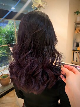 ジュノヘアーアンドアイラッシュ あざみ野(juno hair&eyelash) ロング×グラデーション