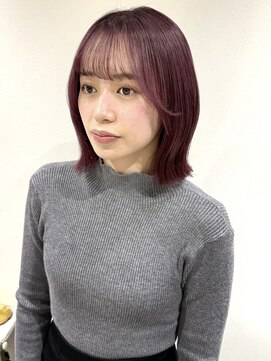 ラミエバイメルト 下北沢(lamie by melt) 花田/ボブ/ブリーチ/ピンクベージュくびれ似合わせカット下北沢