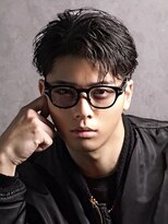ゴールド 渋谷神南(GOALD)&nbsp;フェザーショート　ニュアンスパーマ　センターパート　毛流れ