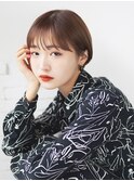 大人かわいい小顔ショート　ショコラブラウンカラー♪