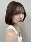 ミニウルフレイヤーカット顔周り前髪韓国ショートボブ/池袋