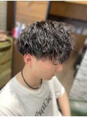 メンズカット+ツイストスパイラルパーマ