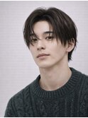 Hale刈り上げセンターパートフェザーパーマニュアンスパーマ原宿