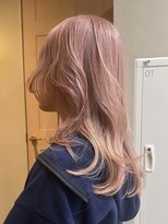 ニモ(NIMO.)&nbsp;ピンクカラー/ハイトーン/Wカラー/ボブ/ピンクベージュ