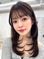 アッシュ 洋光台店(Ash)&nbsp;洋光台レイヤーカット顔周りダブルカラー白髪ぼかしハイライト