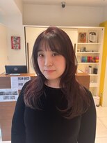 バサ 江古田店(BASSA) 【Kansaku】ゆるふわレイヤー×カシスピンクカラー
