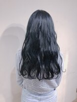 サロンドミルク 原宿(salon de MiLK)&nbsp;グレージュ＆アクセントカラーでブルー