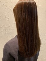ソレイユ シンサカエ(SOLEIL SHINSAKAE) ブリーチなし♪つるつるストレートのベージュブラウン☆