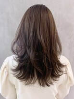 アイティーバイアルバム 八王子店(IT by ALBUM)&nbsp;レイヤーロング_カーキグレージュマッシュショート_ba319562