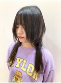ロングウルフディープチャコールパールアッシュ