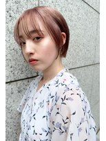 ヘアーズ ベリー 高槻店(hairs BERRY)&nbsp;BERRY/デザインカラー/シルキーベージュ/前髪/美髪/夏