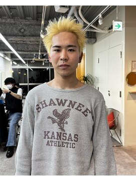 ガレージ バイ グリーン 原宿 表参道(Garage by green) 【SATOSHI】ハイトーンスパイキーショート