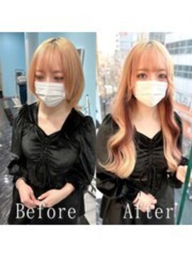 エクステ専門店あるじゃんすー 宇都宮店 アプリコット×ボルドー#シールエクステ#大人可愛い#宇都宮