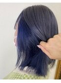 【covo柏☆shiori 】シルバー×ネイビーブルー