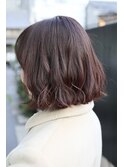 30代40代50代大人かわいい 白髪染め コーラルピンクカラー