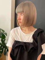 シーン(SCENE)&nbsp;ハイトーンカラー　艶感　ダメージレス　ミニボブ【天神/今泉】