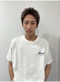 面長さんでも大丈夫♪ 似合わせスパイキー × グレージュ