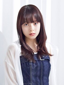 ラフィス ヘアー ピース 広島祇園店(La fith hair peace) 【La fith】ピンクブラウン×重めバング