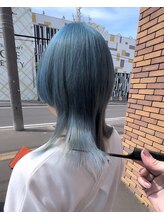 ヘアーデザイン クレオ(CREO) 水色