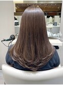 レイヤーカット*ロングレイヤー透明感*ココアブラウン