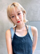 メーヴェ(Mowen) mowen 南堀江　ハイトーンボブ　ブロンド