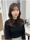 韓国くびれロング レイヤーオルチャン小顔前髪 艶髪 髪質改善