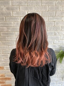 スペックホルダー(Spec Holder) 韓国風巻き　暖色系カラー　グラデーションカラー